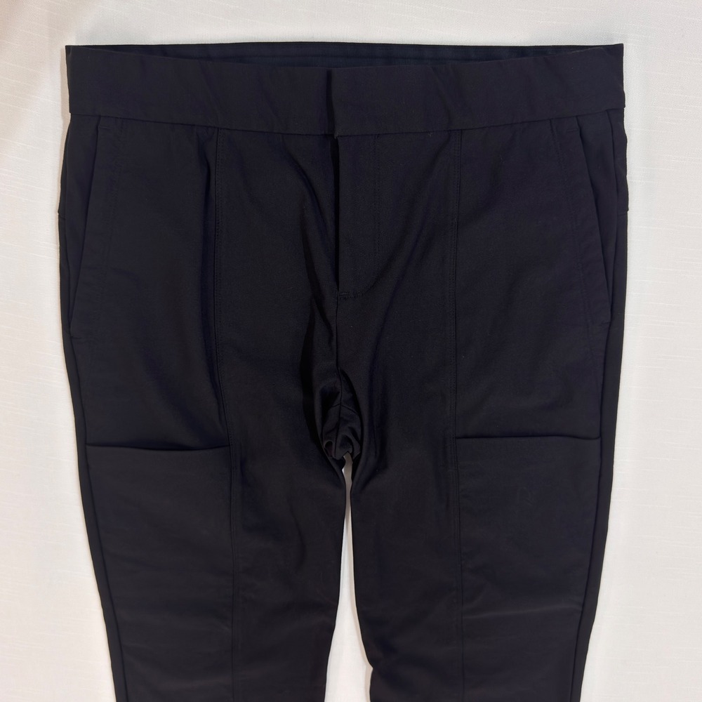 Athleta Wander Stash Skinny Pant Black Tapered Travel Trousers Size 8 - Picture 2 of 8